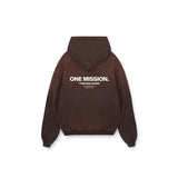 ONE MISSION HOODIE - BROWN