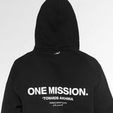 ONE MISSION HOODIE - BLACK