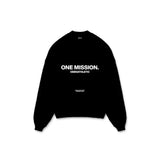 ONE MISSION SWEATER - BLACK