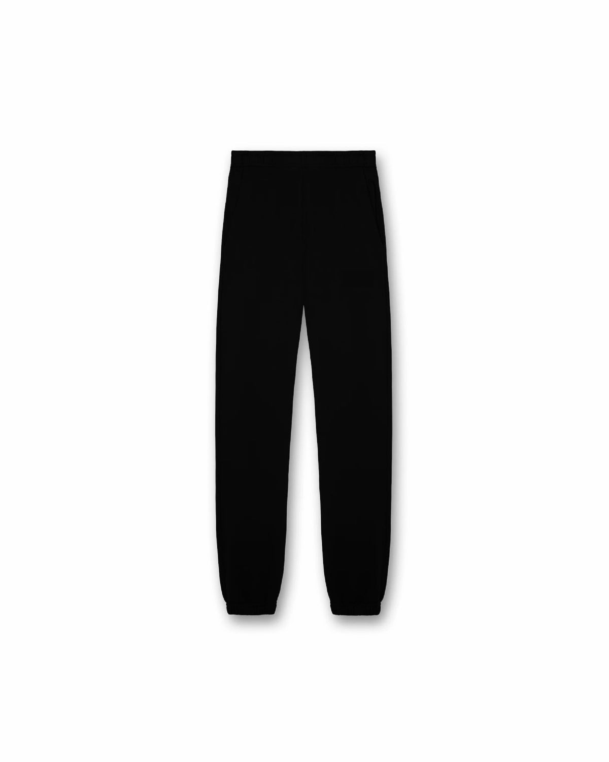 Black sweatpants on a white background