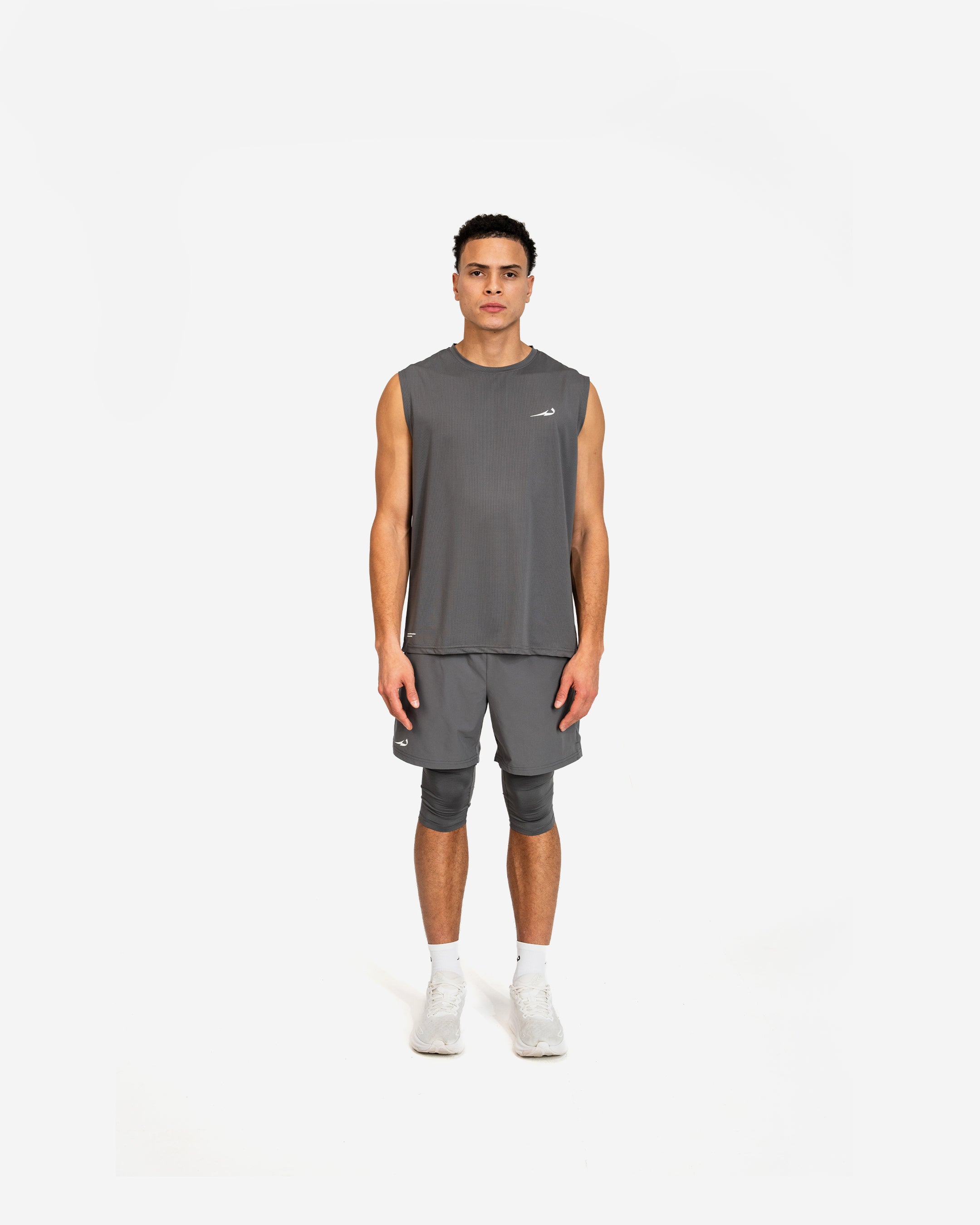 Core Tank | Men's Grey Training Tank Top | Deenathletic