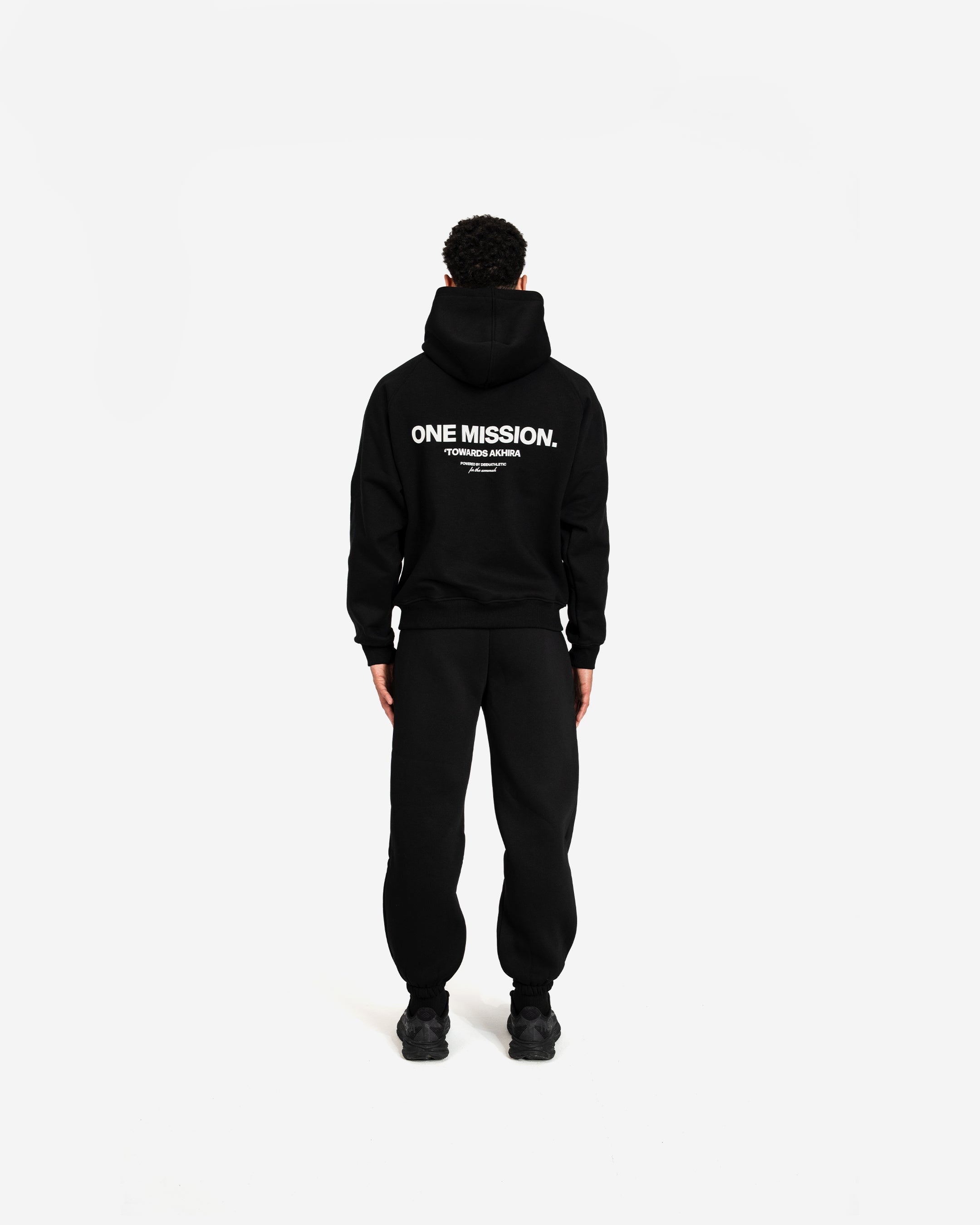 One Mission Hoodie | Black Heavyweight Hoodie | Deenathletic