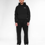 DEENATHLETIC ONE MISSION HOODIE - BLACK