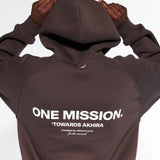 DEENATHLETIC ONE MISSION HOODIE - BROWN