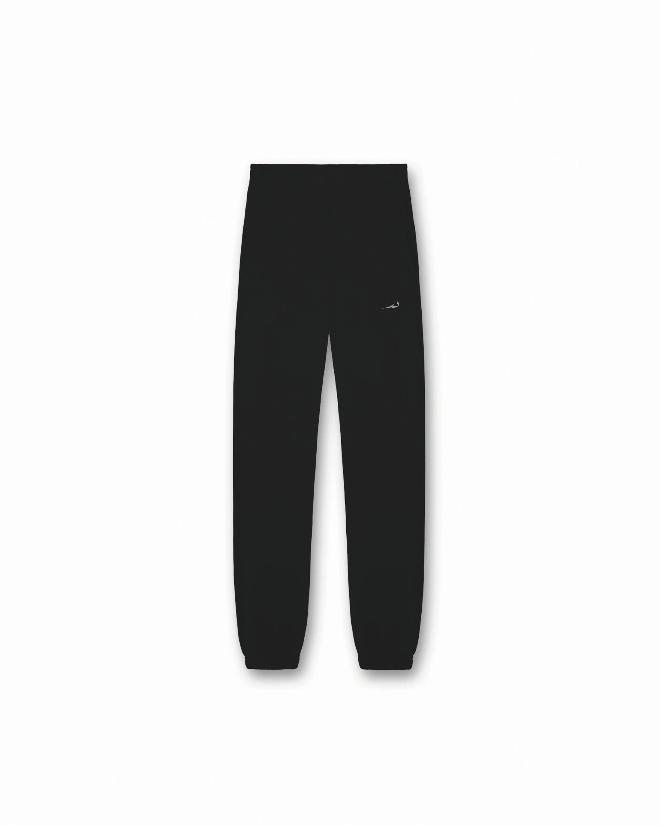 Black pants with a small Deenathletic logo on a white background