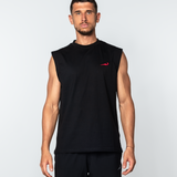 DEENATHLETIC TRAINING DIV. TANK - RED PRINT
